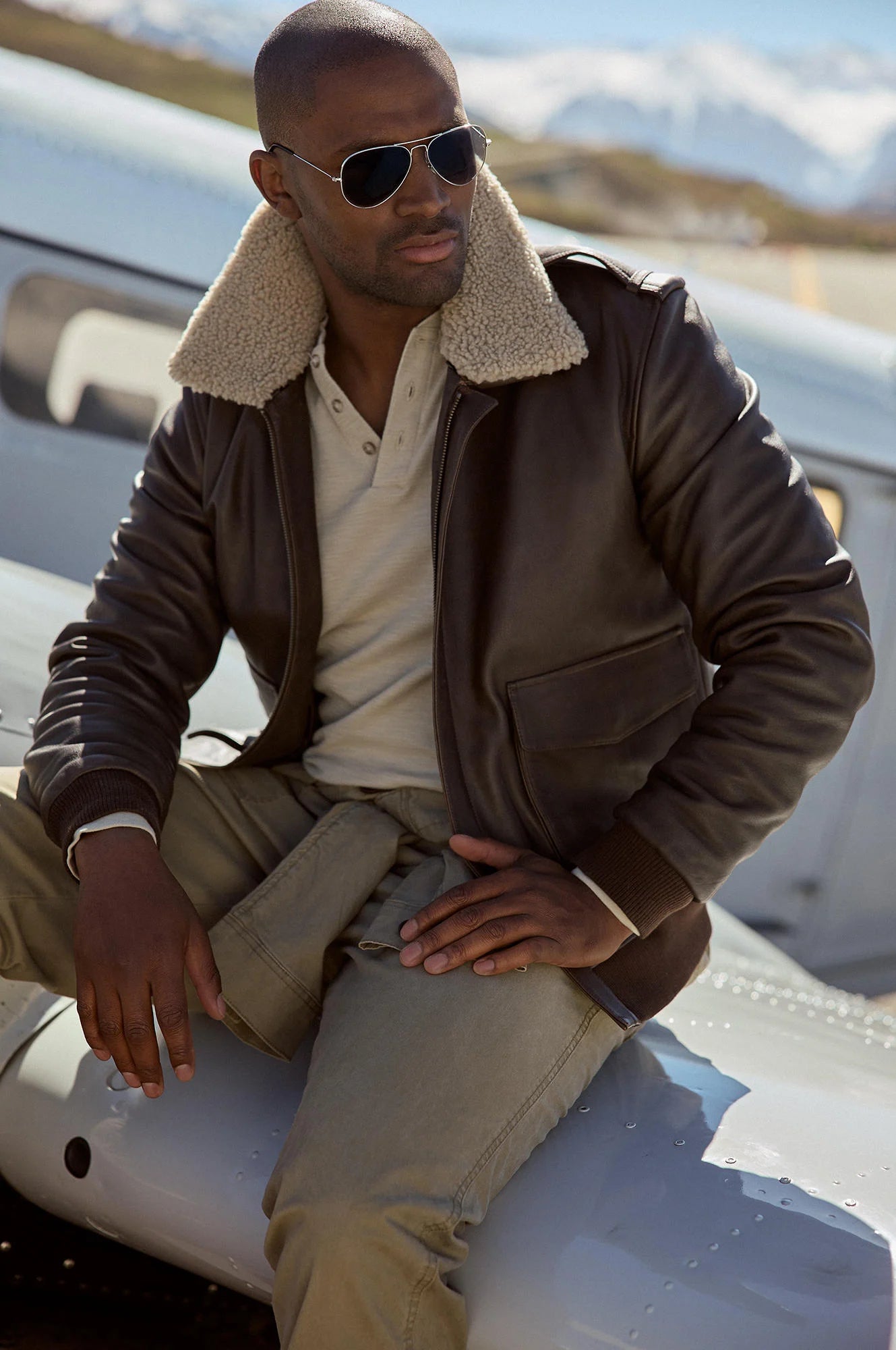 Curtis Leather A-2 Bomber Jacket