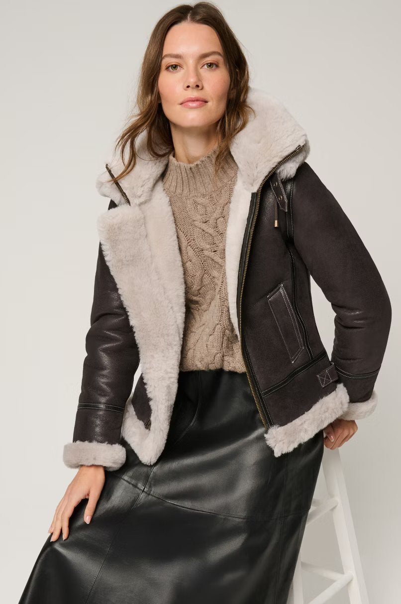 Jane Sheepskin B-3 Bomber Jacket