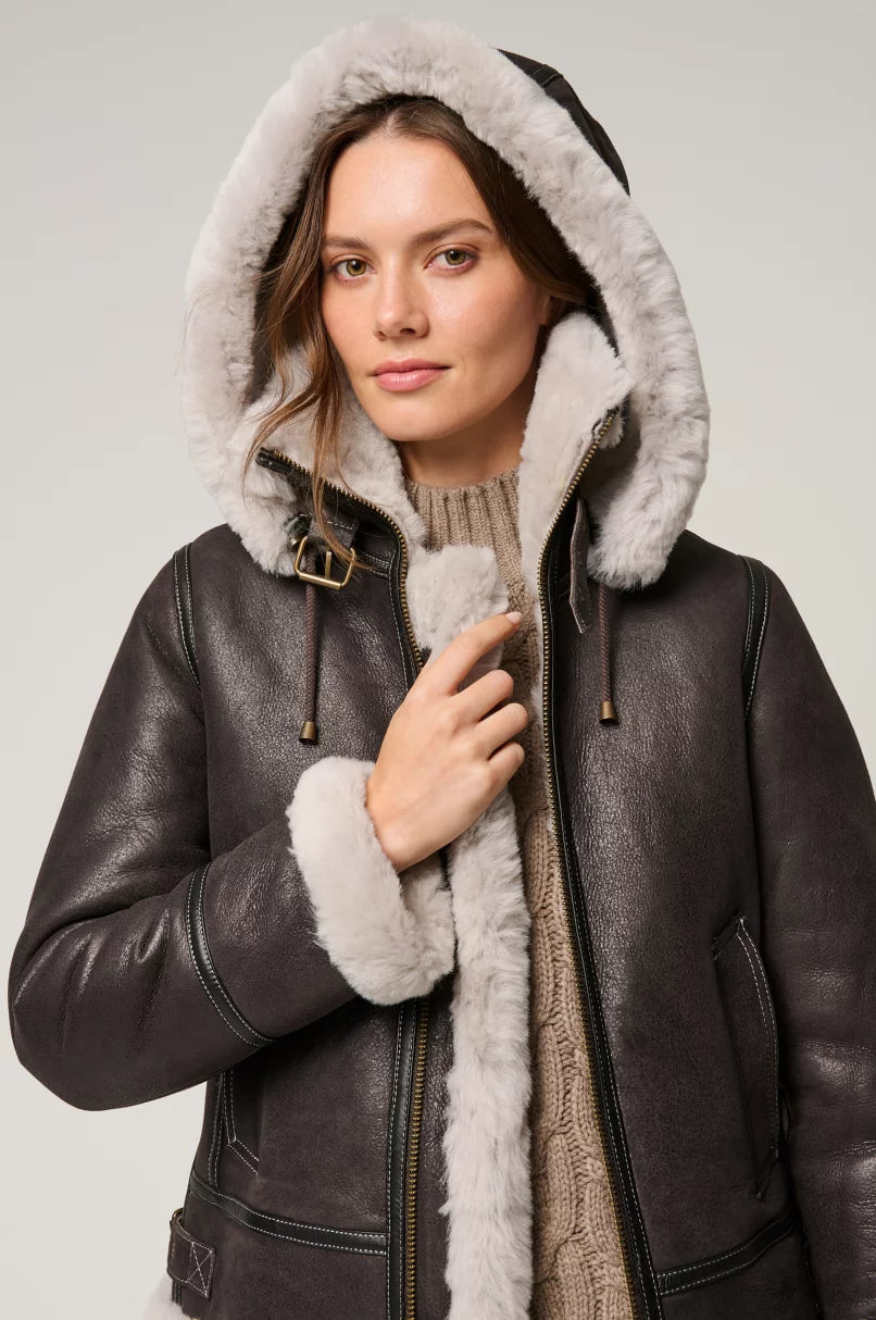 Jane Sheepskin B-3 Bomber Jacket