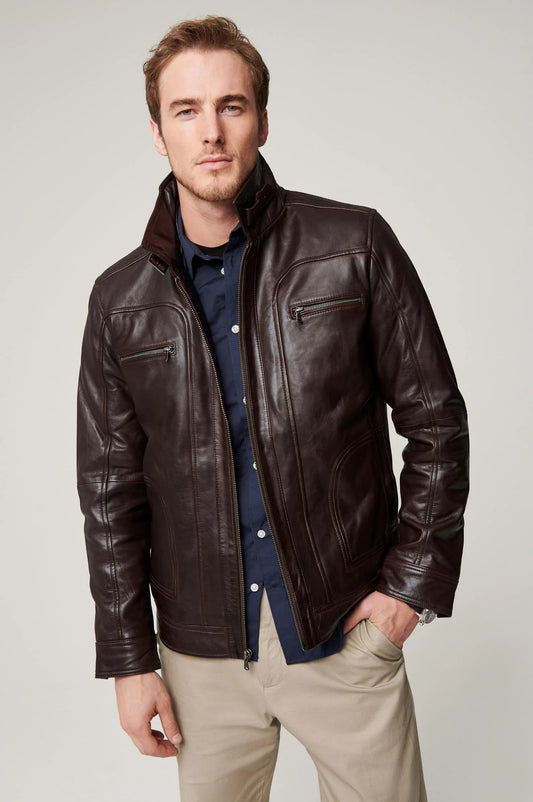 Memphis Leather Moto Jacket