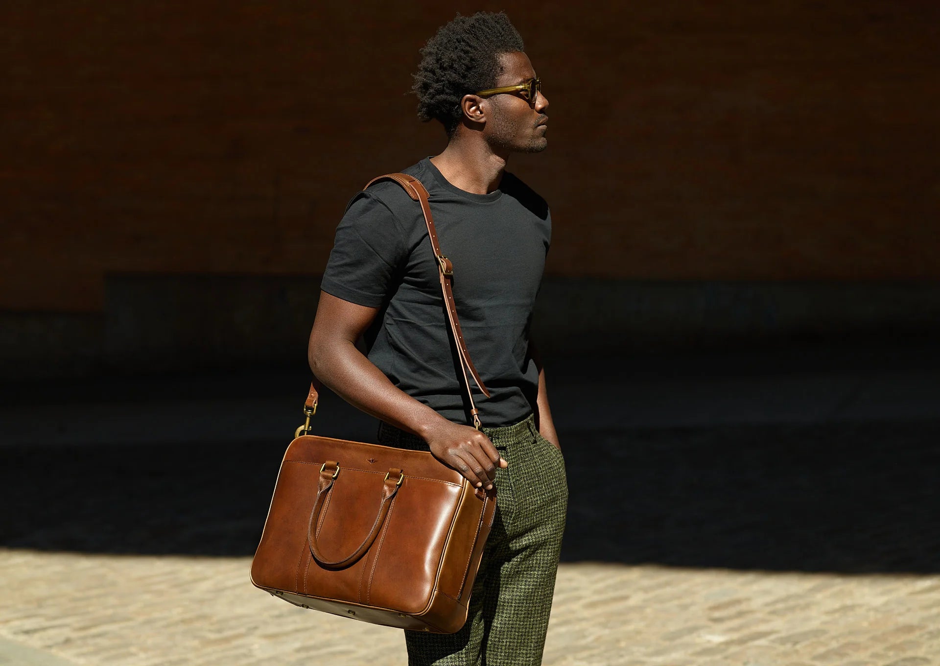 Leather Duffle Executive Bag