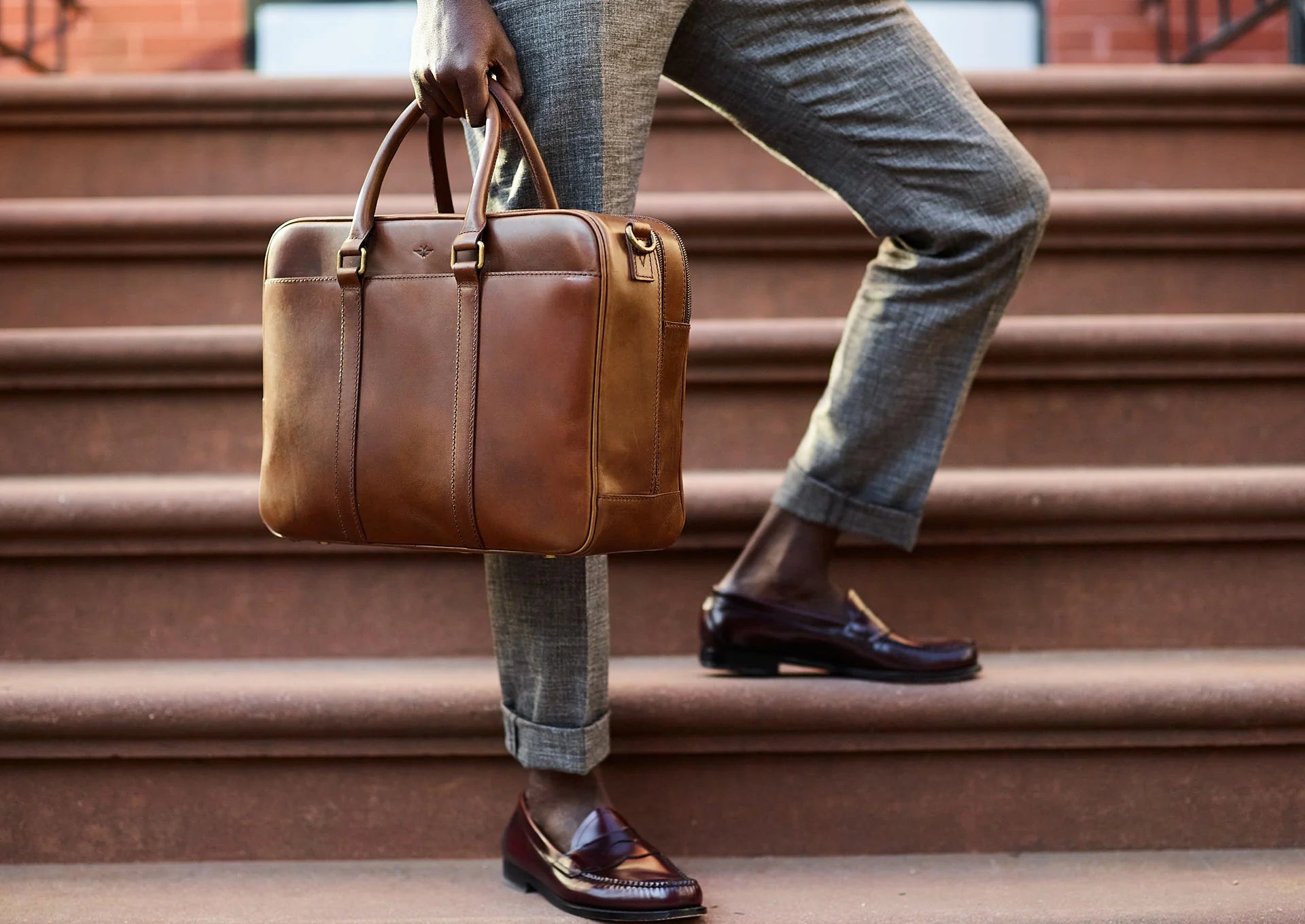 Leather Duffle Executive Bag