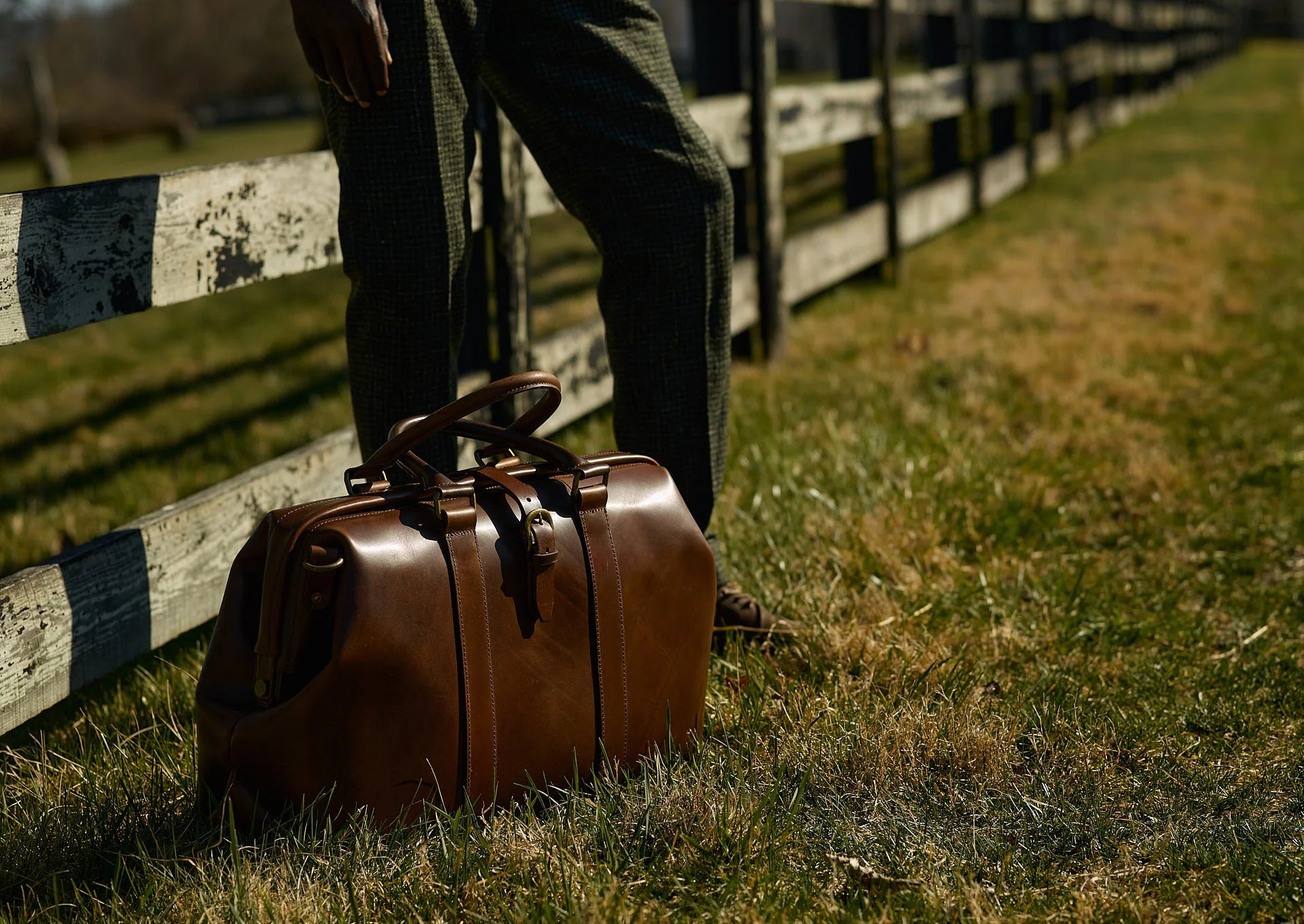 Leather Gladstone Duffle Bag