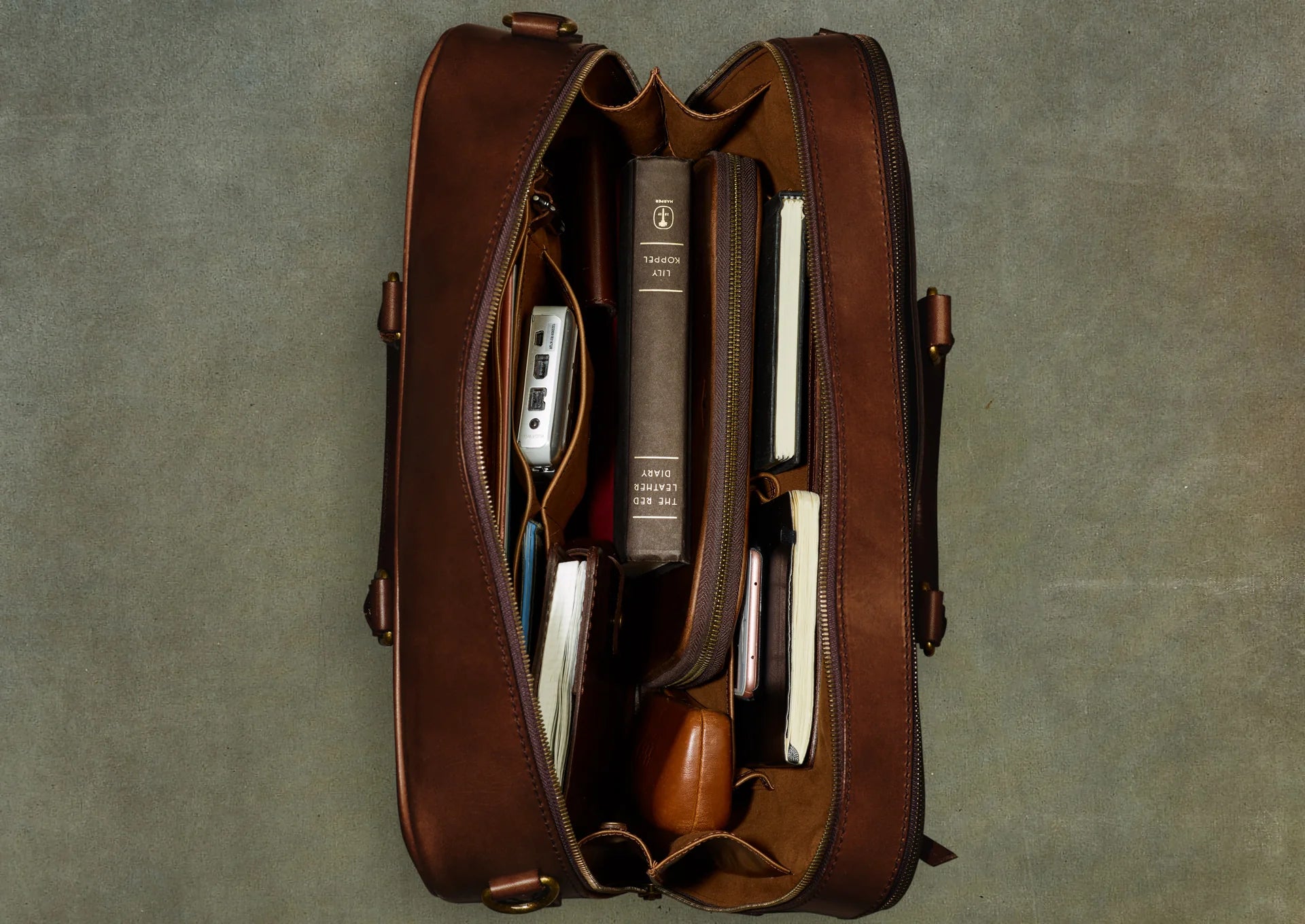 Leather Duffle Executive Bag