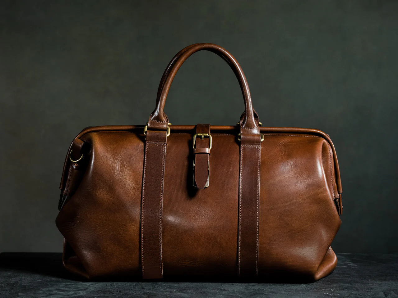 Leather Gladstone Duffle Bag