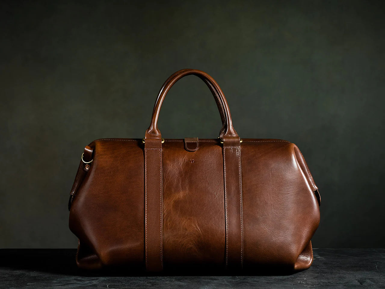 Leather Gladstone Duffle Bag