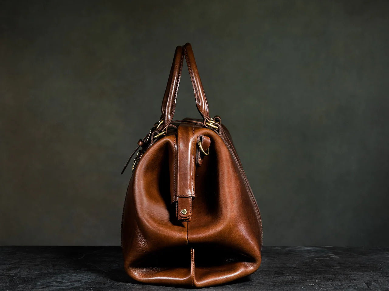 Leather Gladstone Duffle Bag