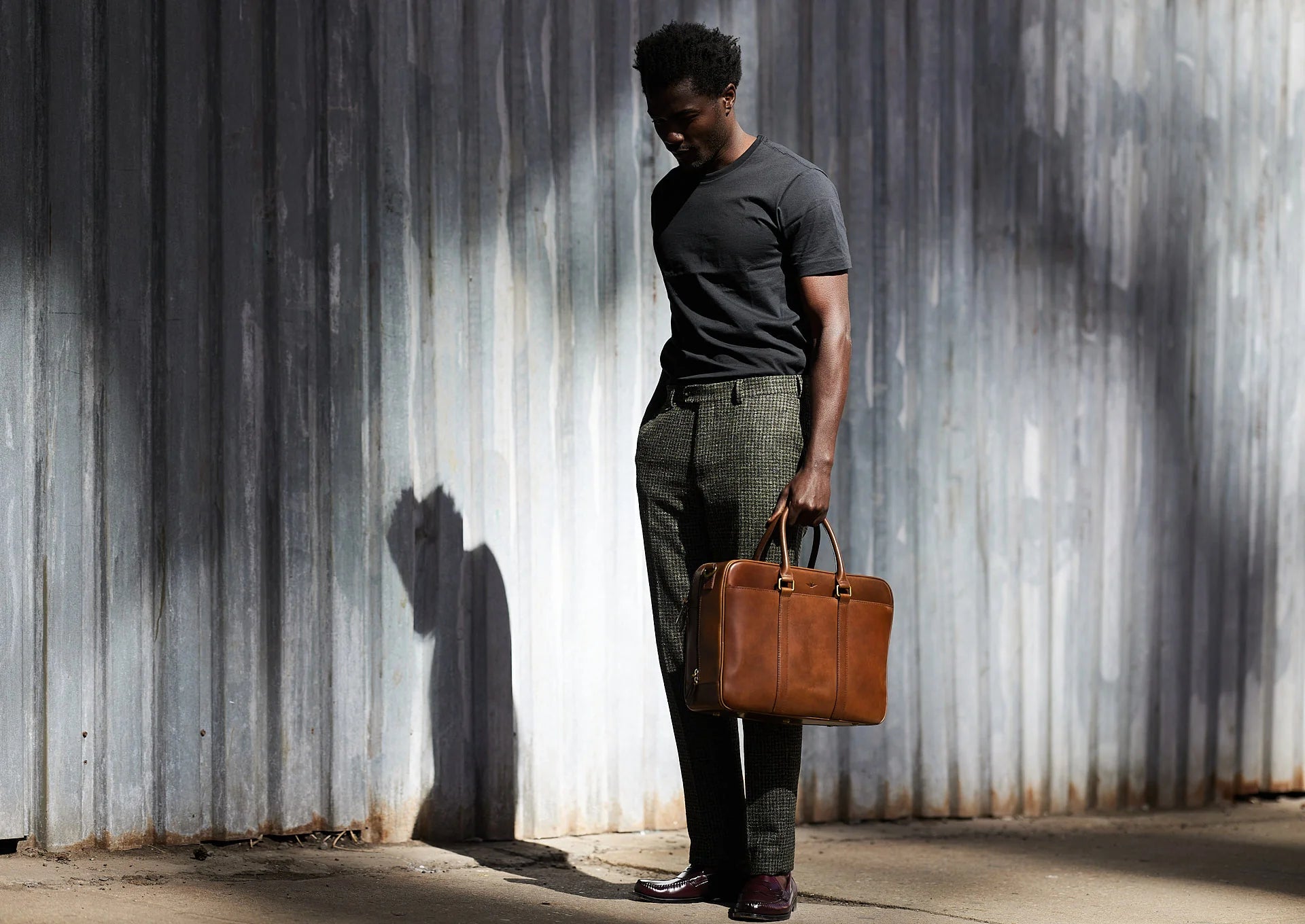 Leather Duffle Executive Bag