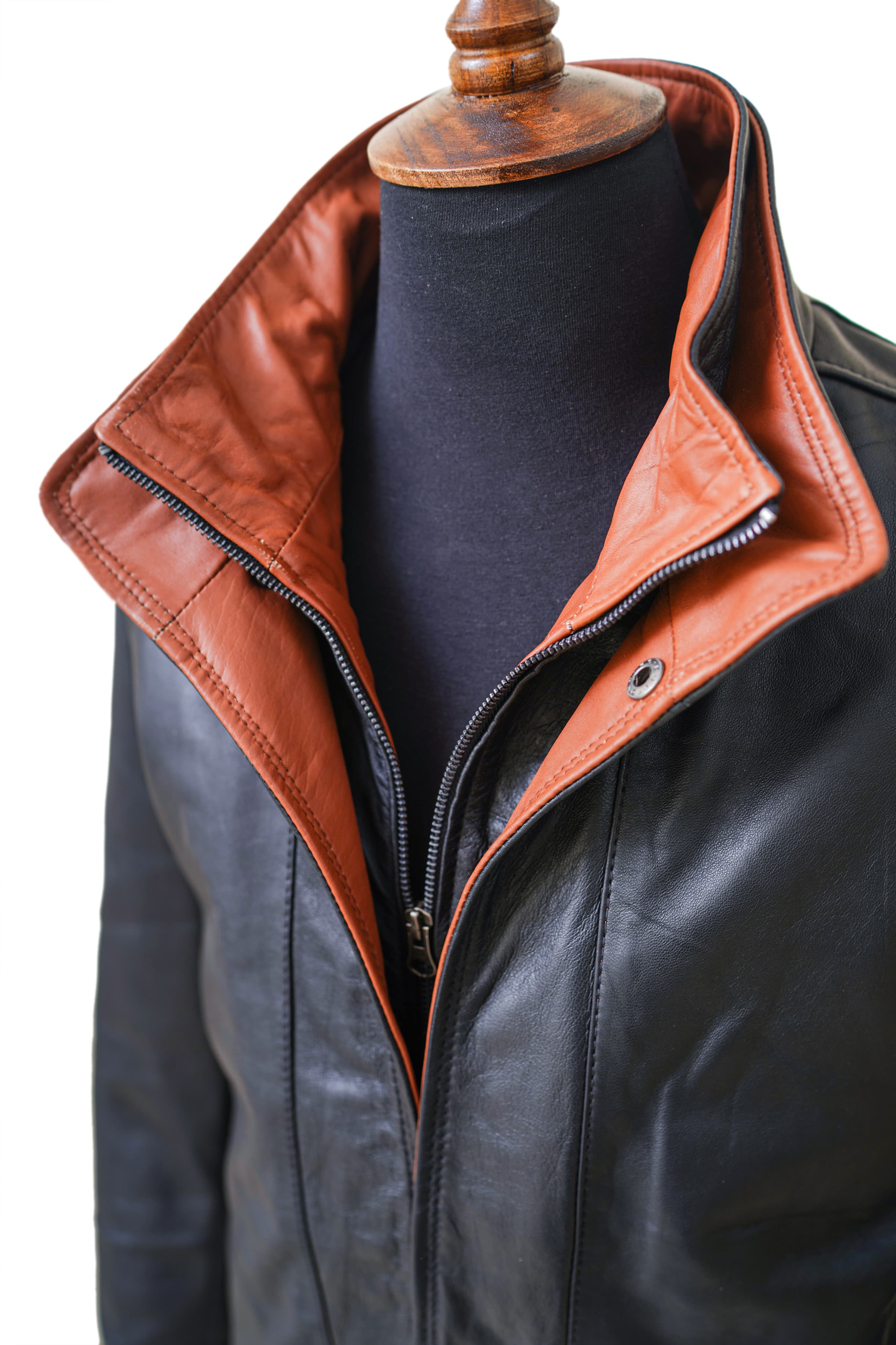 Landon Lite Leather Bomber Jacket