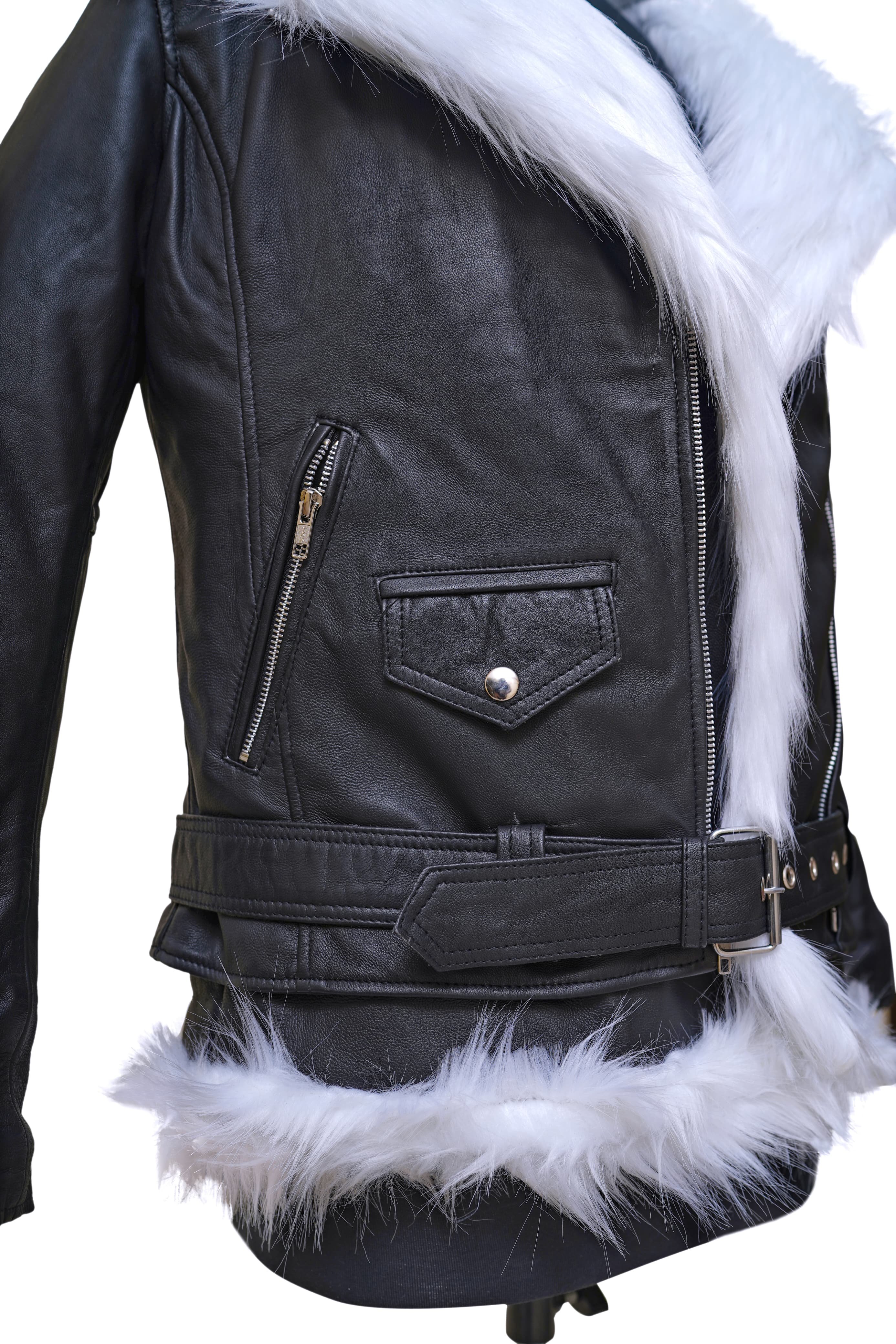 Luna 4-in-1 Shearling Biker Jacket