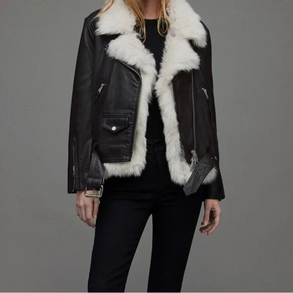 Luna 4-in-1 Shearling Biker Jacket